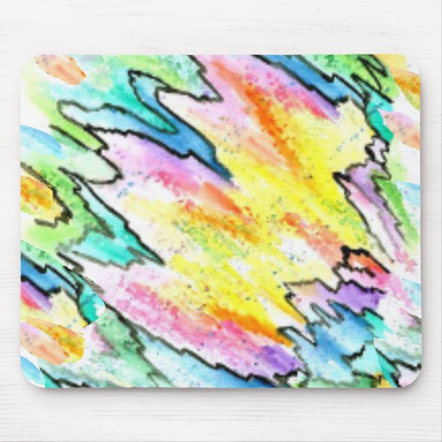 Tapis De Souris La couleur de conception ondule JL Biel (Devant)