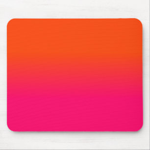 Tapis De Souris La couleur rose orange et au néon au néon d'ombr