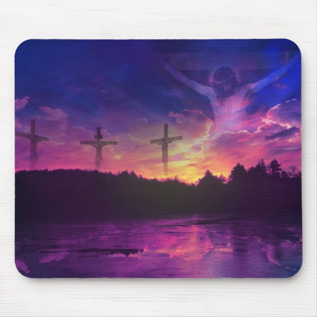Tapis De Souris La crucifixion du Jésus-Christ sur la croix (Devant)