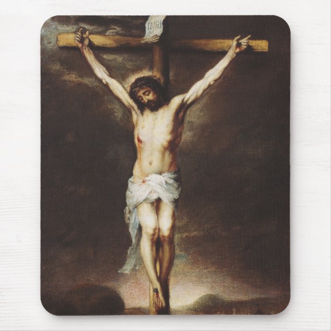 Tapis De Souris La Crucifixion par Bartolome Esteban Murillo (Devant)
