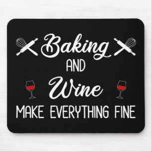 Tapis De Souris La Cuisine Et Le Vin Font Tout Bien