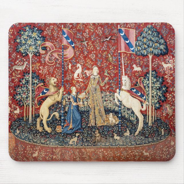 Tapis De Souris La Dame et la licorne, Goûtez (Devant)