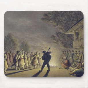 Tapis De Souris La danse des paysans bulgares, pub. par Willi