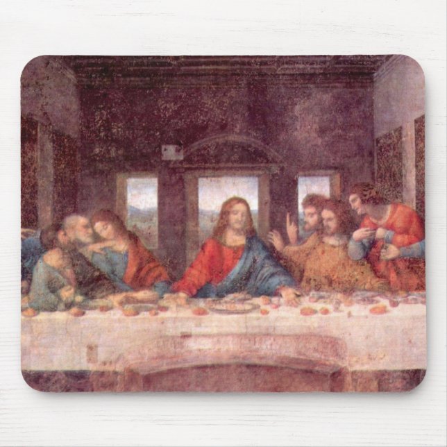 Tapis De Souris La Dernière soupe de Léonard de Vinci (Devant)