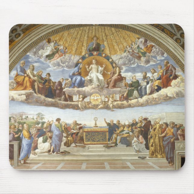 Tapis De Souris La Dispute du Saint Sacrement, Raphaël Sanzio (Devant)