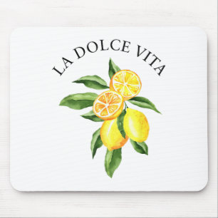 Tapis De Souris La Dolce Vita Lemon Italien Été Limoncello Amal