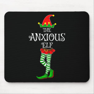 Tapis De Souris La Famille Anxieuse Elfe Correspondant Xmas Drôle