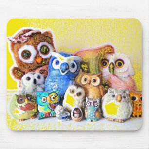Tapis De Souris La famille de hibou