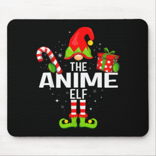 Tapis De Souris La famille de lutins d'anime Christmas Pajama Noël
