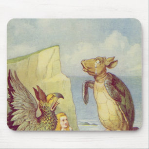 Tapis De Souris La Fausse tortue et le Gryphon