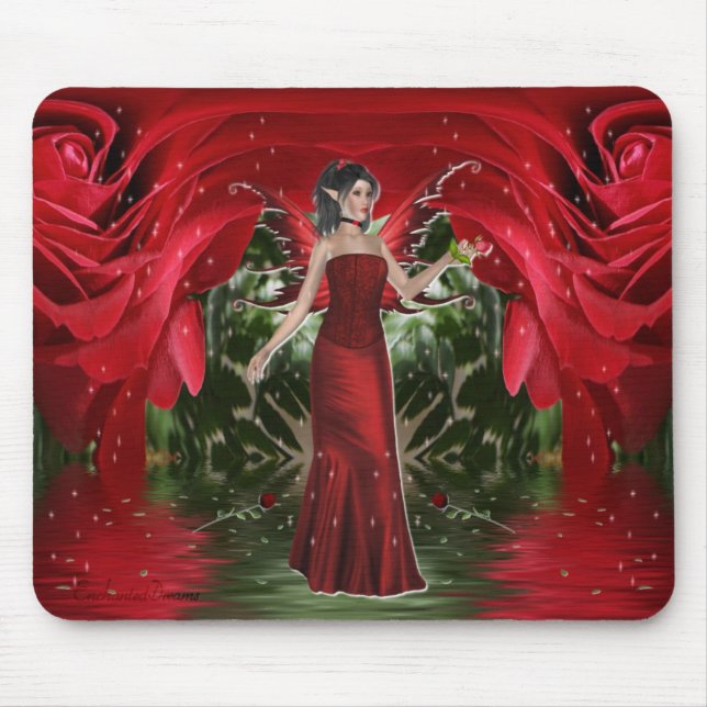 Tapis De Souris La fée Mousepad de rose (Devant)