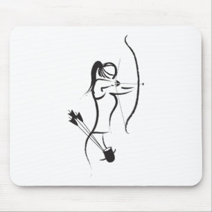 Tapis De Souris La femelle Recurve Archer