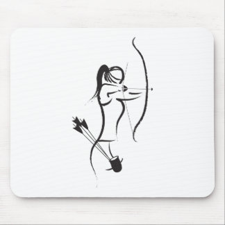 Tapis De Souris La femelle Recurve Archer