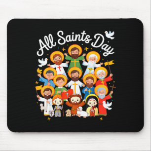 Tapis De Souris La fête de la Toussaint Enfants Catholiques St Fra