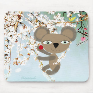 Tapis De Souris La fleur de cerisier vous aime la lomographie tend
