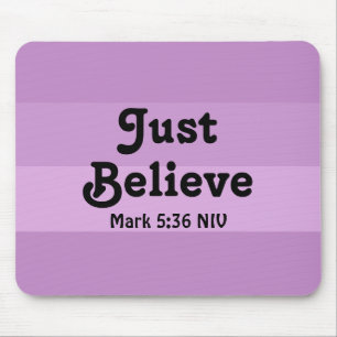 Tapis De Souris La Foi Chrétienne Juste Croire La Bible Verse Viol