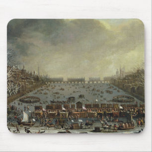 Tapis De Souris La foire de Frost de l'hiver de 1683-4 sur le Tham