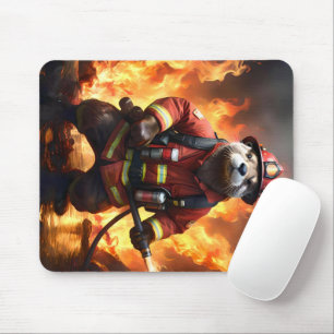 Tapis De Souris **"La fourrure et les flammes : le feu de dos de l