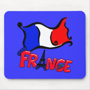 Tapis De Souris La France avec des produits de drapeau