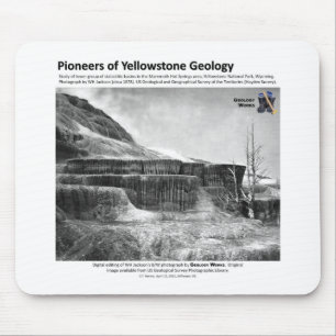 Tapis De Souris La géologie de Yellowstone fraye un chemin II -