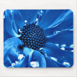 Tapis De Souris La grande fleur bleue