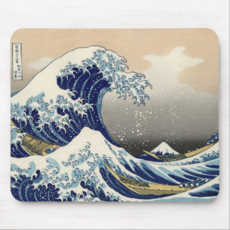 Tapis De Souris La grande vague outre de Kanagawa Mousepad