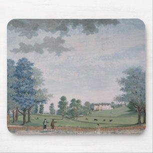 Tapis De Souris La grands Chambre et parc chez Chawton, c.1780