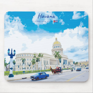 Tapis De Souris La Havane, Cuba - Âme Classique Vintage
