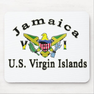 Tapis De Souris La Jamaïque/Îles Vierges américaines