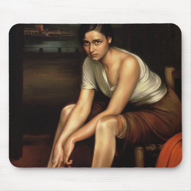 Tapis De Souris La jeune fille de attirance (Devant)