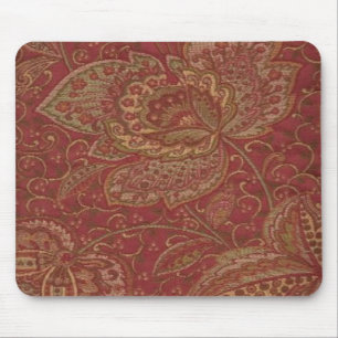 Tapis De Souris La jolie olive d'or de vin de Paisley ombrage