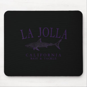 Tapis De Souris La Jolla Californie vintage art pêche au plum