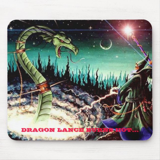 TAPIS DE SOURIS LA LANCE DE DRAGON BRÛLE CHAUD… (Devant)