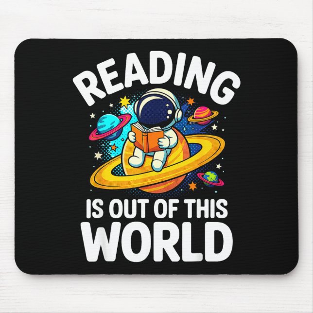 Tapis De Souris La lecture de l'espace est un livre drôle hors de  (Devant)