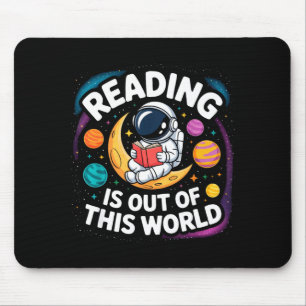 Tapis De Souris La lecture est hors de ce monde d'espace livres dr