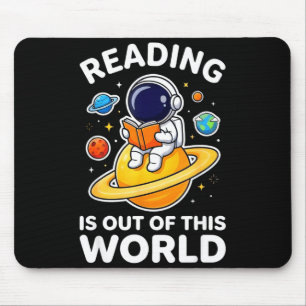 Tapis De Souris La lecture est hors de ce monde d'espace livres dr