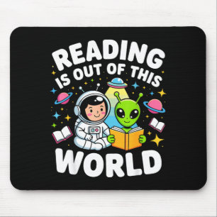 Tapis De Souris La lecture est hors de ce monde livres d'astronaut