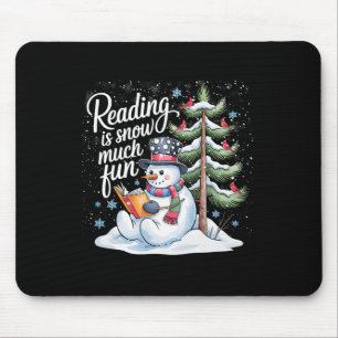 Tapis De Souris La lecture est tellement amusante Livres de Noël B