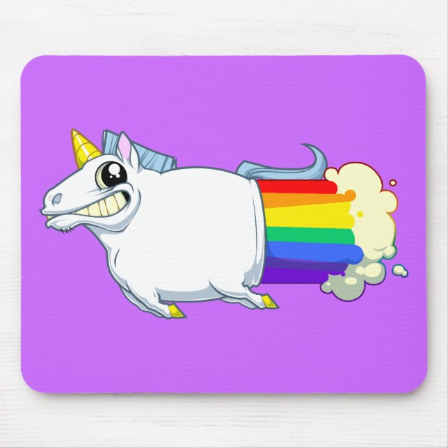 Tapis De Souris La licorne pète Mousepad (Devant)