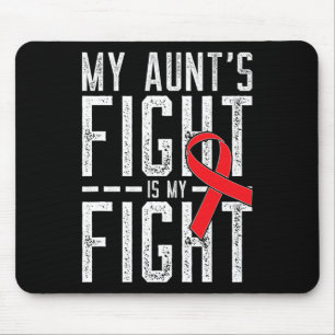 Tapis De Souris La lutte de ma tante est ma lutte contre le cancer