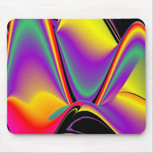 Tapis De Souris La magie des couleurs Abstrait Rainbowart 3D