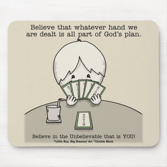 Tapis De Souris La main sur laquelle nous sommes confrontés (Devant)