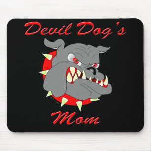 Tapis De Souris La maman de chien de diable d'usmc