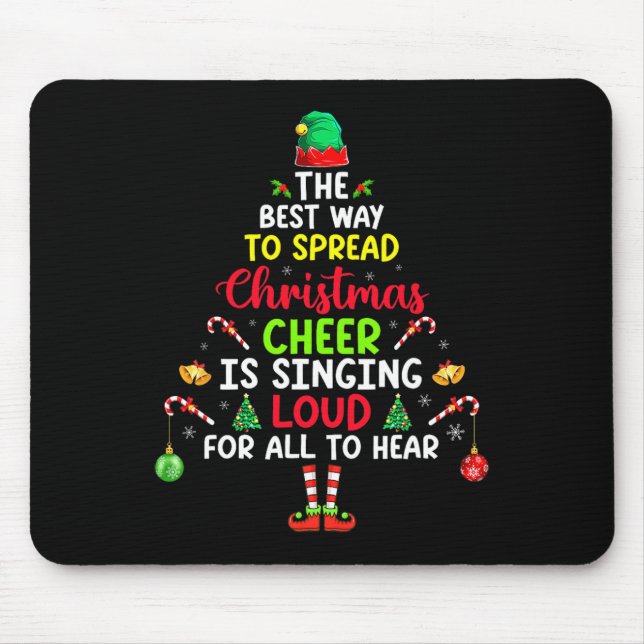 Tapis De Souris La Meilleure Façon De Diffuser La Soirée De Noël E (Devant)