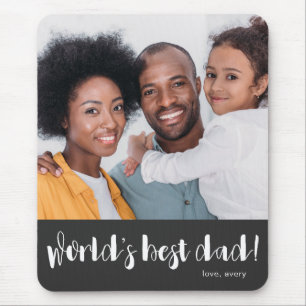 Tapis De Souris La meilleure typographie du monde avec photo et no