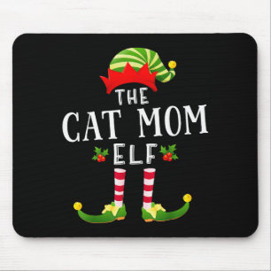 Tapis De Souris La Mère Chat Elf Noël Pyjama Correspondant Hommes