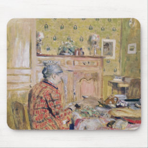 Tapis De Souris La mère de l'artiste prenant le petit déjeuner,