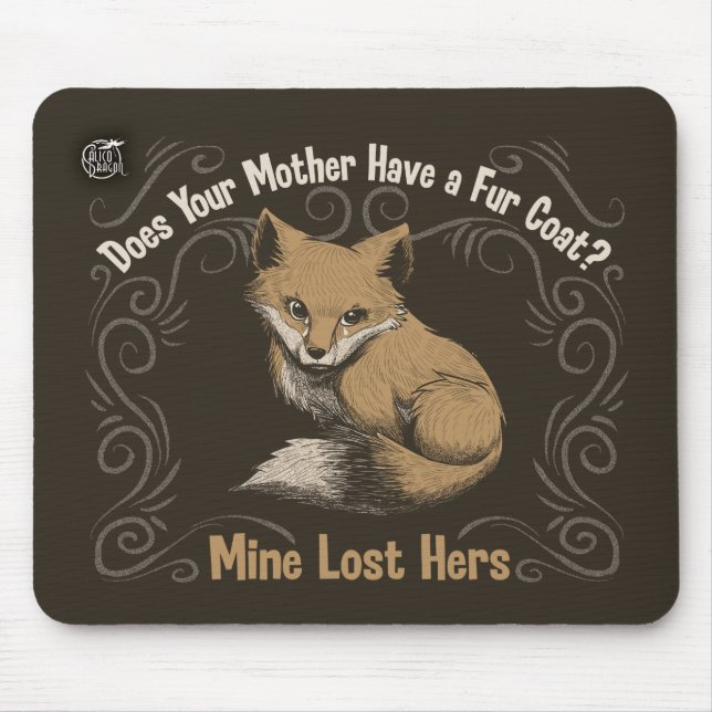 Tapis De Souris La mine a perdu le sien conception par le dragon (Devant)