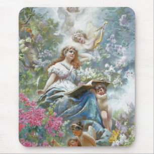 Tapis De Souris La Muse de la Poésie (par Konstantin Makovsky)