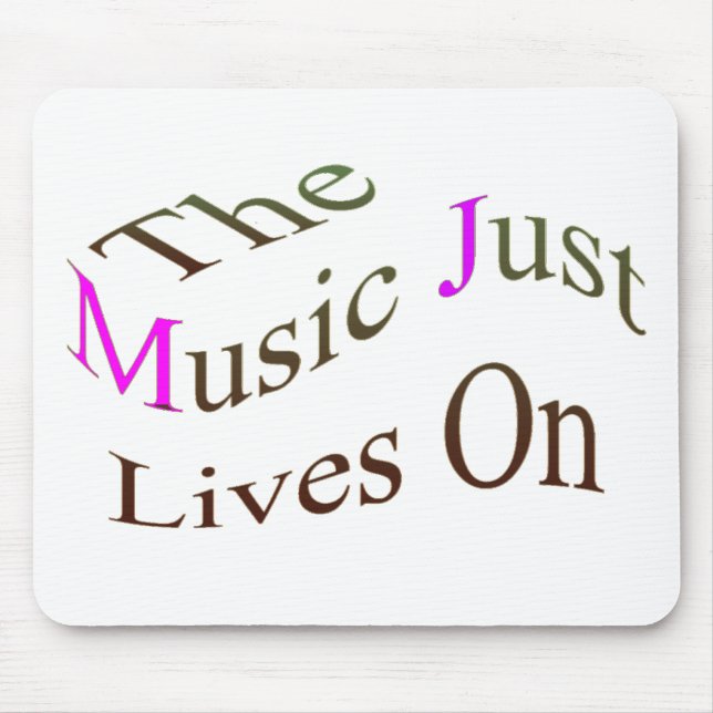 Tapis De Souris La Musique Vit En Vie (Devant)